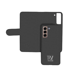 Samsung Galaxy S21 Plus RV Flip Stand TPU Leather Case Black High Ouality