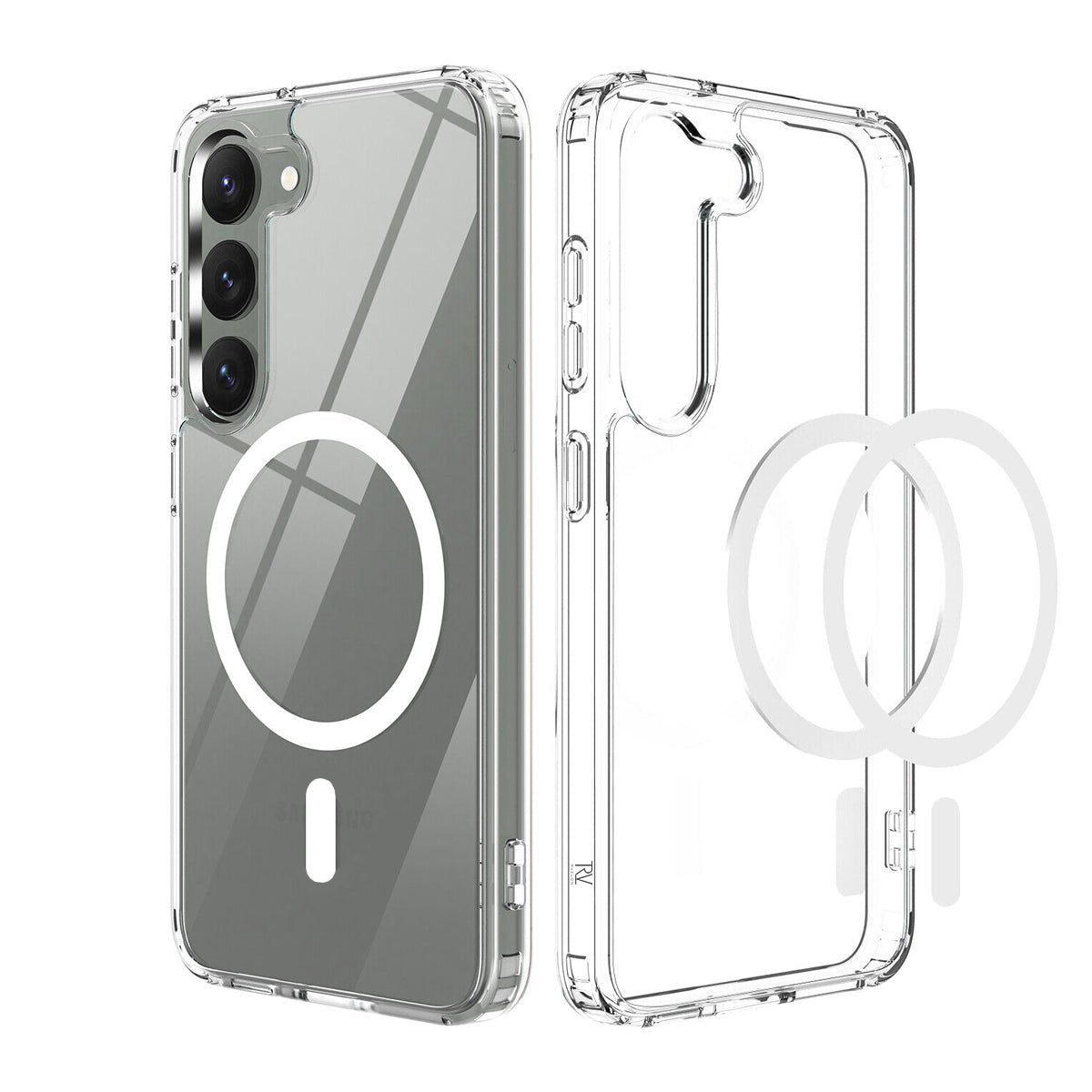 Samsung Galaxy S23 Hybrid Case with Magnet - Transparent