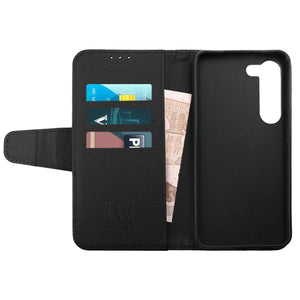 Samsung Galaxy S23 Plus 5G Plånboksfodral Extra Kortfack Rvelon - Svart