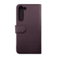 RV Magnetic Wallet Case For Galaxy S23 Plus Dark Cherry