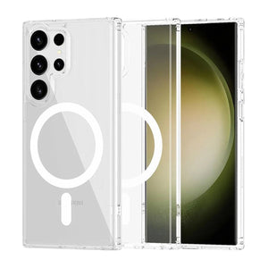 Samsung Galaxy S23 Ultra Hybrid Case with Magnet - Transparent