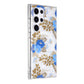 Samsung Galaxy S23 Ultra Case Magnet - Flowers Blue/Gold