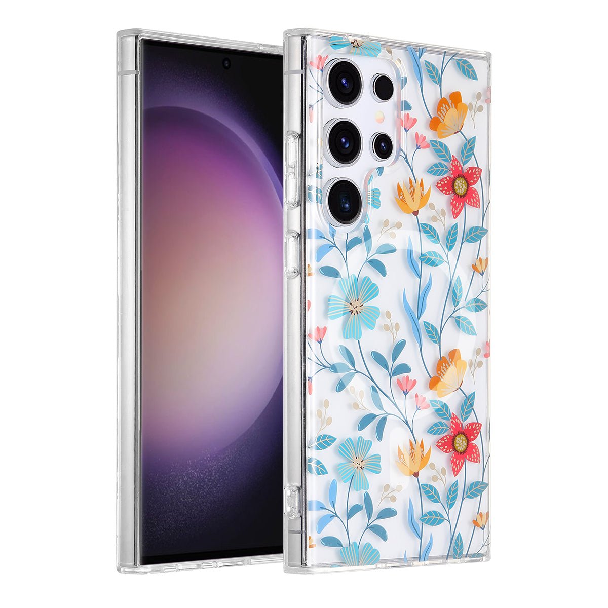 Samsung Galaxy S23 Ultra Case Magnet - Flowers & Twig
