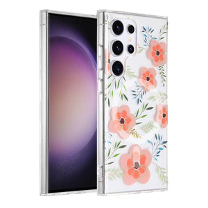 Samsung Galaxy S23 Ultra Case Magnet - Flowers Pink