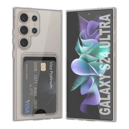 Samsung Galaxy S23 Ultra Case with Card Holder TPU - Transparent