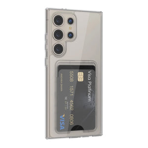 Samsung Galaxy S23 Ultra Case with Card Holder TPU - Transparent