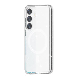 Samsung Galaxy S24 Hybrid Case With Glitter - Transparent