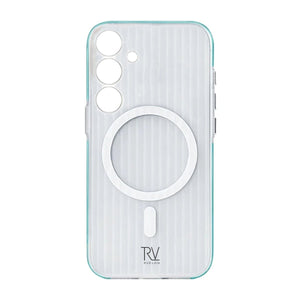 Samsung Galaxy S24 Plus Mobilskal Korrugerad med Magnet Rvelon - Blå