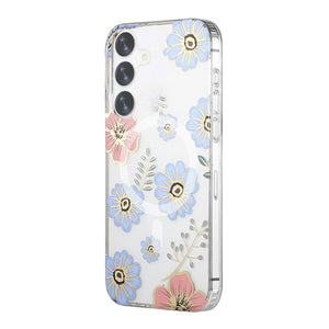 Samsung Galaxy S24 Plus Case Magnet - Flowers Red/Blue