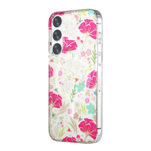 Samsung Galaxy S24 Plus Case Magnet - Flowers Red/Green