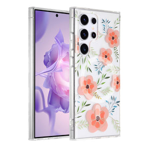 Samsung Galaxy S24 Ultra Case Magnet - Flowers Pink