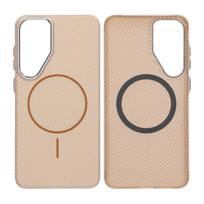 Samsung S25 Carbon Case - Gold
