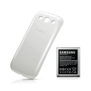 Samsung Galaxy S3 Batteri med Baksida - Vit