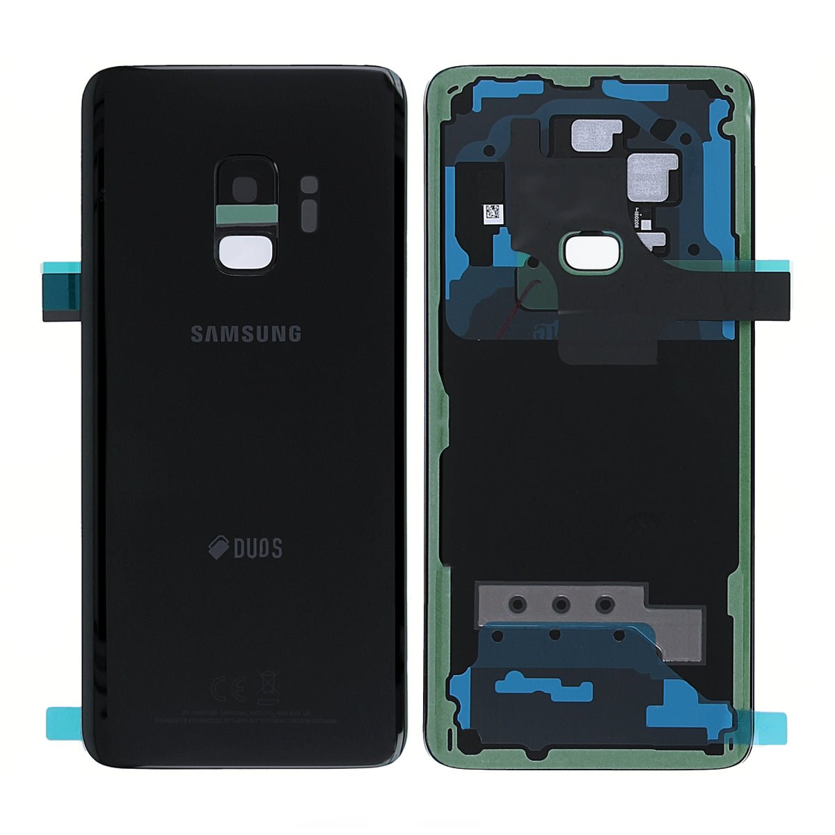 Samsung Galaxy S9 Duos (SM-G960F DS) Baksida Original - Svart