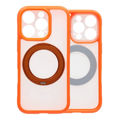 Skal med Roterbart MagSafe-Stativ för iPhone 16 Pro Max - Orange