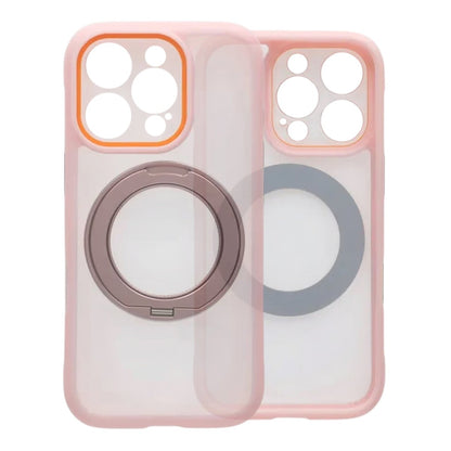 Skal med Roterbart MagSafe-Stativ för iPhone 16 Pro - Rosa