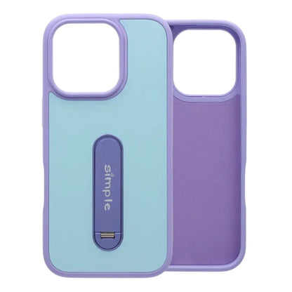 Candy Color Rotating Stand MagSafe Case For iPhone 16 Pro Max Purple