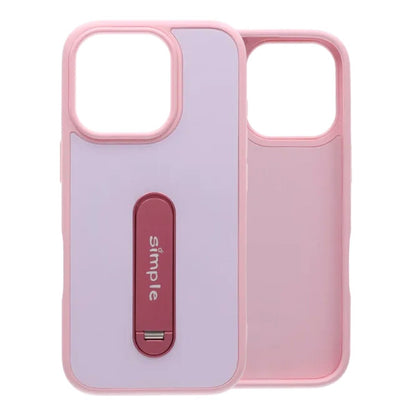 Candy Color Rotating Stand MagSafe Case For iPhone 16 Pro Max Pink