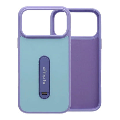 Candy Color Rotating Stand MagSafe Case For iPhone 17 Pro Purple