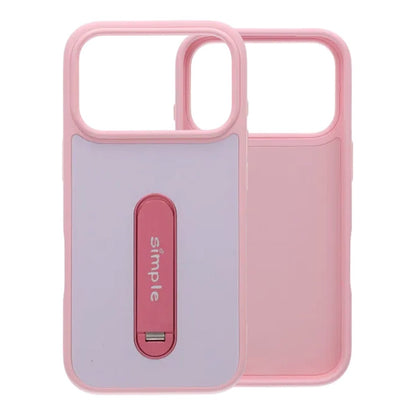Candy Color Rotating Stand MagSafe Case For iPhone 17 Pro Max Pink