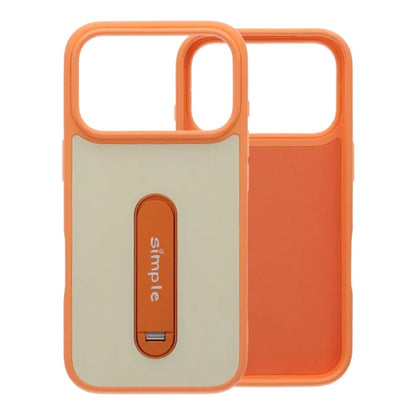 Candy Color Rotating Stand MagSafe Case For iPhone 17 Pro Orange