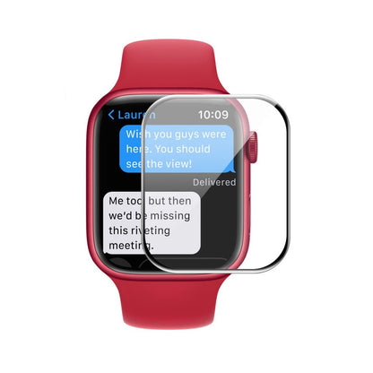 Screen Protector Apple Watch Series 9 45mm 3D Full Tempered Glass Black