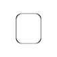 Screen Protector Apple Watch Series 9 45mm 3D Full Tempered Glass Black