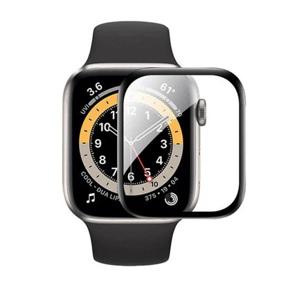 Screen Protector Apple Watch Series 9 Aluminum 45mm - 3D Full Tempered Glass Black