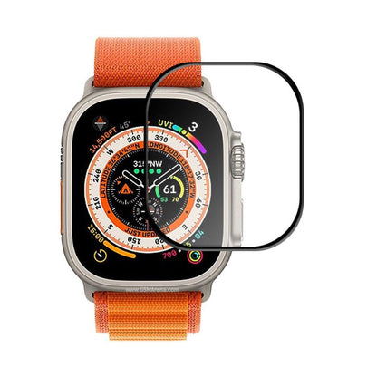 Screen Protector Apple Watch Ultra 49mm Full Tempered Glass Black