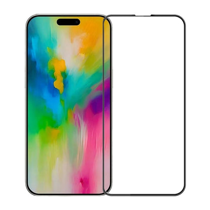Skärmskydd iPhone 16 Pro/17 Härdat Glas - Svart Bulk