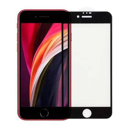 Screen Protector iPhone 7/8 - Tempered Glass Black (bulk)