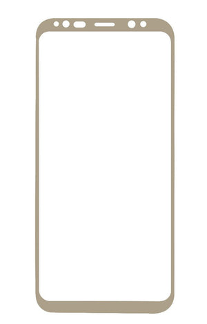 Skärmskydd Samsung S8 - Härdat Japan Glas (Guld)