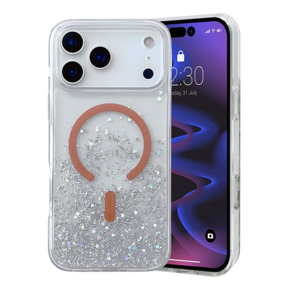 Star Diamond Classic Series MagSafe Glitter Case - iPhone 17 Pro Max Orange