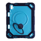 3 Layers multi functional  Laptop Case For iPad 11 2025/10 10.9 2022 Blue (with hand strap)