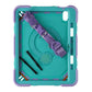 3 Layers multi functional  Laptop Case For iPad 11 2025/10 10.9 2022 Green Purple (with hand strap)