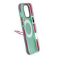 Iridescent Shockproof Case with 360 degree Rotatable Kickstand For iPhone 16 Pro Green