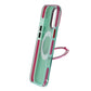 Iridescent Shockproof Case with 360 degree Rotatable Kickstand For iPhone 16 Pro Green