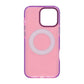 Iridescent Shockproof Case with 360 degree Rotatable Kickstand For iPhone 16 Pro Rose Red