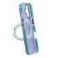 Iridescent Shockproof Case with 360-degree Rotatable Kickstand For iPhone 17 Purple