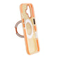 Iridescent Shockproof Case with 360-degree Rotatable Kickstand For iPhone 17 Orange