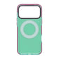 Iridescent Shockproof Case with 360 degree Rotatable Kickstand For iPhone 17 Pro Green