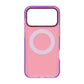 Iridescent Shockproof Case with 360 degree Rotatable Kickstand For iPhone 17 Pro Max Rose Red