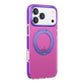 Iridescent Shockproof Case with 360 degree Rotatable Kickstand For iPhone 17 Pro Max Rose Red