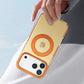 Iridescent Shockproof Case with 360 degree Rotatable Kickstand For iPhone 17 Pro Orange