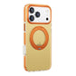 Iridescent Shockproof Case with 360 degree Rotatable Kickstand For iPhone 17 Pro Orange