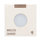 White Wireless Charger 15W Thin Aircraft Aluminum with Computer Controlled Technology for Fast Charging/Type c