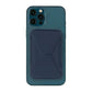 Foldable Ultra Thin Magnetic Cardholder Phone Kickstand Blue