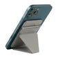 Foldable Ultra Thin Magnetic Cardholder Phone Kickstand Light Gray