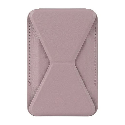 Foldable Ultra Thin Magnetic Cardholder Phone Kickstand Light Pink