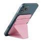 Foldable Ultra Thin Magnetic Cardholder Phone Kickstand Dark Pink